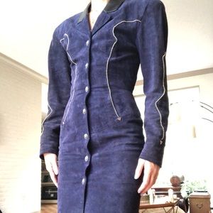 Vintage North Beach Leather Dress